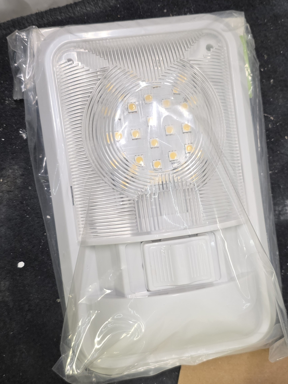 White LED Dome Reading Light with Built-In Switch